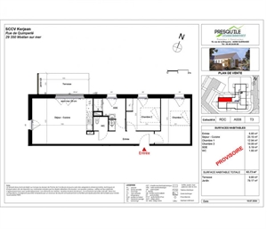 t3 à la vente -   29350  MOELAN SUR MER, surface 63 m2 vente t3 - UBI473109077